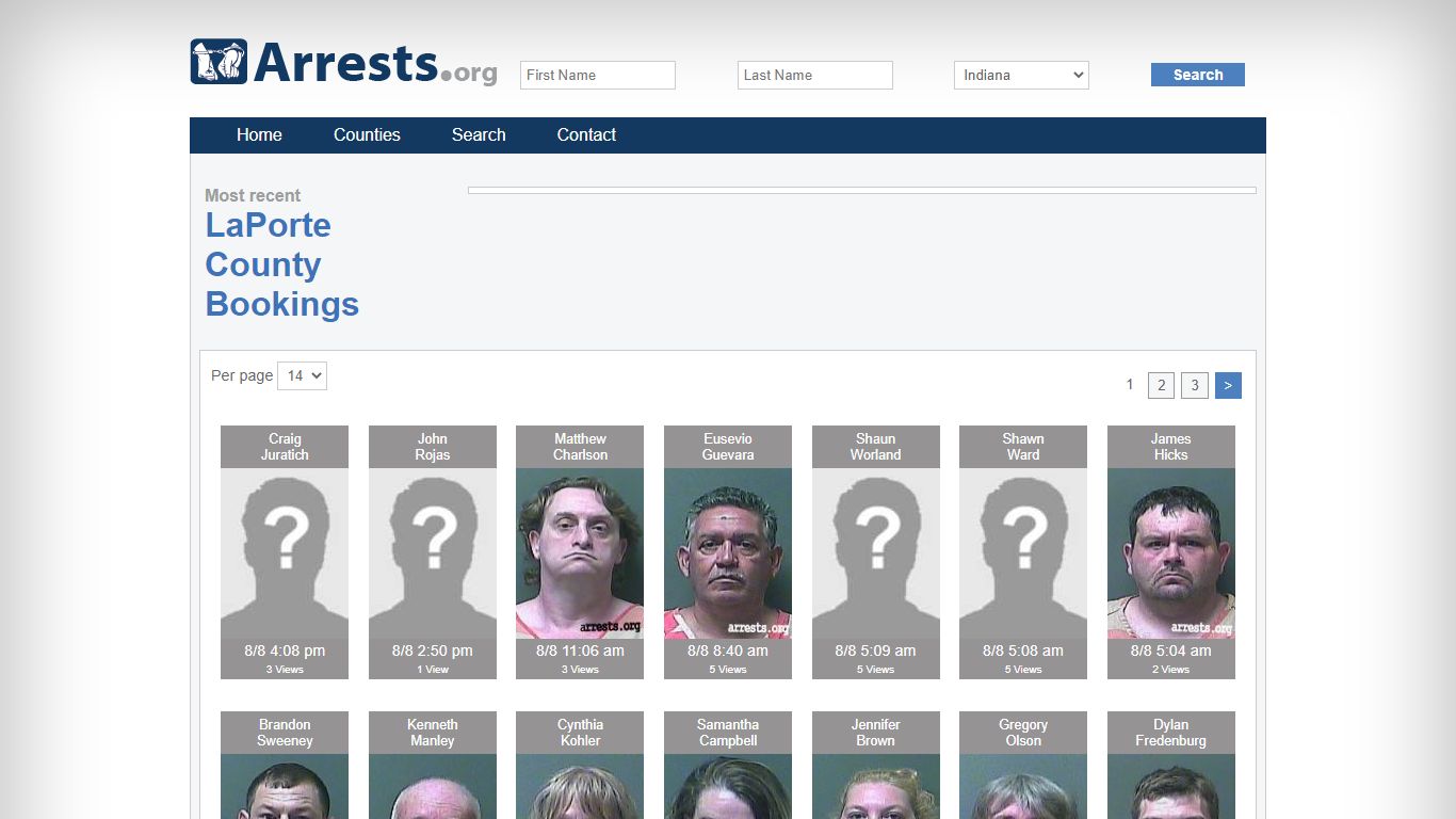LaPorte County Arrests and Inmate Search