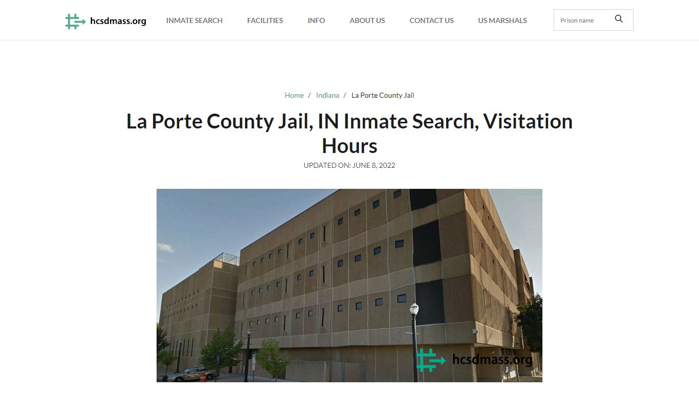 La Porte County Jail, IN Inmate Search, Visitation Hours